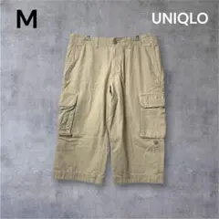 UNIQLO ベージュ M 半ズボン 七分丈 ハーフパンツ カーゴパンツ 部屋着のサムネイル