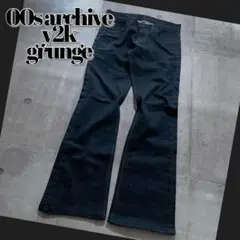 y2k grunge Lee flare jeans 00s archive