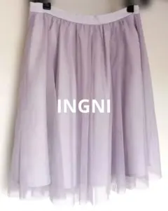 INGNI 3枚重ね ギャザーフレア スカート