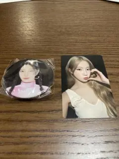 匿名配送　Le Sserafim カズハ　トレカ、缶バッジ