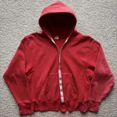 【70s】 Champion リバースウィーブ 青単色タグ ジップパーカー