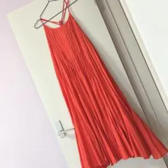 FREAKS STORE ギャザーワンピース　サイズフリー オレンジ