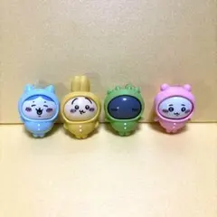 ちいかわパジャママスコット4個セットと ハチワレの小物入れのオマケ付き