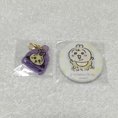 ちいかわベビー うさぎ おねんね缶バッジ ＆ てんしとあくま チャーム