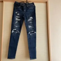 アメリカンイーグル ダメージデニム スキニー