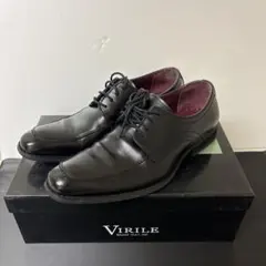 VIRILE ビジネスシューズ ブラック　26㎝　EEE
