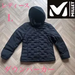 稀少】 ミレー ダウンパーカー レディース L ブラック - メルカリ