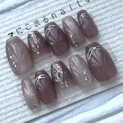 メルカリ便 ネイルチップ 現品 マグネット ちゅるん ネイル NO.395