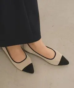 steppi【洗える/撥水】 バイカラー ポインテッドパンプス