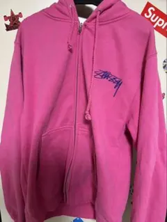 old stussyジップパーカー