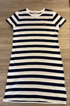 Polo Ralph Lauren ストライプ 半袖ミニワンピース S