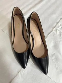 コールハーン COLE HAAN パンプス 5B 22㎝ 黒 ポインテッドトゥ