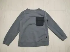 nous グレー トレーナー 胸ポケット付き