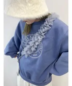 WC チュールフリルスマホショルダー グレー