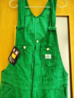お値下げ★Lee　タグ付き　 緑色　グリーン コーデュロイ サロペット