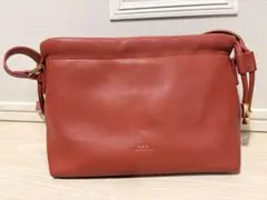 【保存袋付】A.P.C. SAC ALBANE アルバン ショルダーバッグ 赤のサムネイル