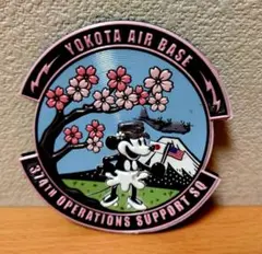 横田基地　米軍　ワッペン　パッチ　2026 ミッキー　 2枚セット価格　最新！ 横田基地 友好祭 2025 パッチ 新品 2枚セット ワッペン ミッキーマウス