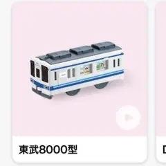 マクドナルド　2026 プラレール　東武8000 型　ハッピーセット
