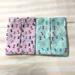 ポケットティッシュケース　普通サイズ　V50リボン