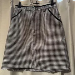 ギンガムチェック タイトスカート ウエスト69-77