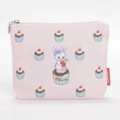 SWIMMER ポーチ カップケーキ うさぎ ピンクのサムネイル