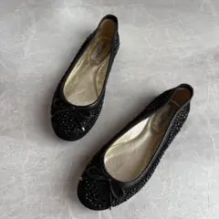 極美品　JIMMY CHOO WALSH バレエシューズ　グリッター　23のサムネイル