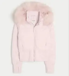 hollister ダウンジャケット ピンク M