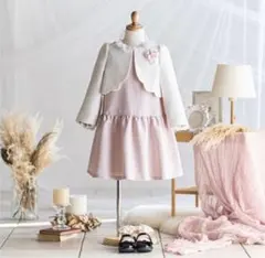 《美品》petit main フォーマル セットアップ 120cm シューズ他