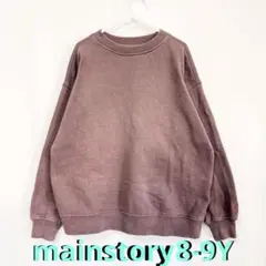 main story 無地 スゥェット 裏起毛 くすみ系　ボックスシルエット