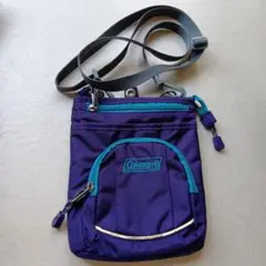 美品♥未使用Coleman ショルダーバッグ 紫紺