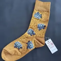 Tabio 花柄ソックス 22.5-24.5cm