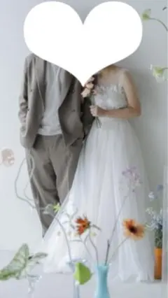 【美品】ウェディングドレス　レース