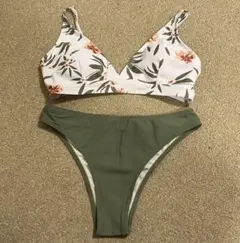 【新品】花柄 シンプル セパレート水着 今日まで販売中！