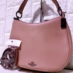 【未使用】コーチ ノマド ホーボー ハーフムーン 2way レザー チャーム