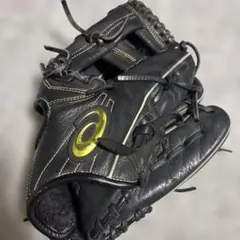 asics 軟式野球グローブ ブラック×レッド 大谷翔平モデル - メルカリ