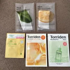 【新品】Abib & Torriden & CICA シートマスク 5枚セット