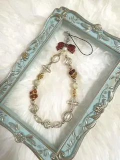 ★ビーズストラップ ★携帯ストラップ/スマホストラップ/ハンドメイド雑貨