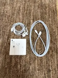 【純正品】Apple 有線イヤホン Lightning•充電ケーブル2m