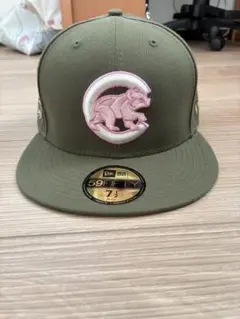 NEW ERA 59FIFTY 7 1/2 オリーブキャップ
