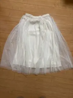 GU ホワイト チュールスカート