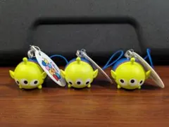 ディズニー　ツムツム　アーケード リトルグリーンメン 3種セット ストラップ