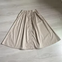 ショコラフィネローブ　ベージュ ロングスカート