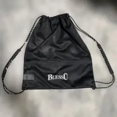 BlessU メッシュドローストリングバッグ ブラック - メルカリ
