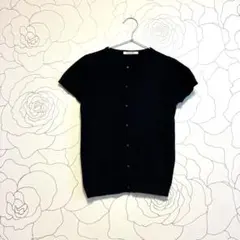 Nîmesで購入☆ブラック 半袖カーディガンのサムネイル