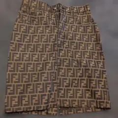 未使用近い FENDI 千鳥格子柄ジョガーパンツ イタリア38号 ユニ 