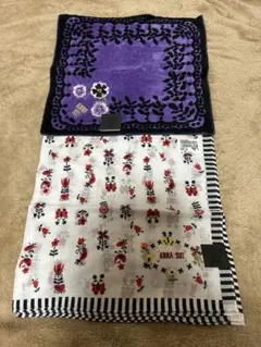 アナスイANNA SUI❤︎大判ハンカチ＆ハンドタオル2枚セット