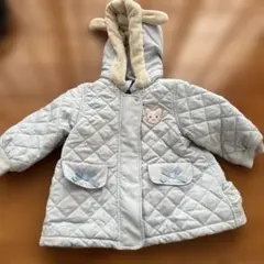 水色中綿コート