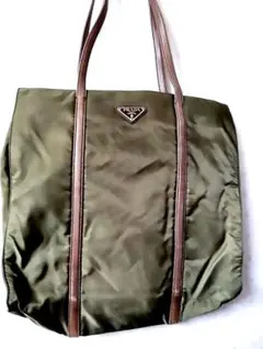 日曜セール！PRADA オリーブグリーン トートバッグ