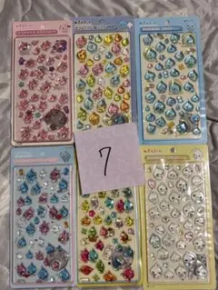 しずくちゃん ボンボンドロップシール 6枚セット