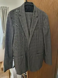 グレー チェック柄 ビジネススーツ セット